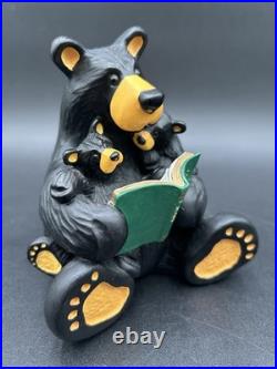 Bearfoots by Jeff Fleming Black Bear Figurine Bedtime Story Big Sky Carvers Rare