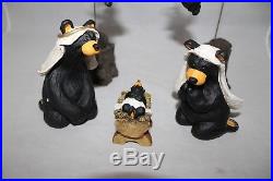 Beartivity 1 Bearfoots Nativity by Jeff Fleming Big Sky Carvers 7pc Set