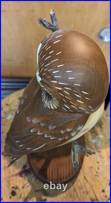 Beautiful Big Sky Carvers Wood Owl By Ken White