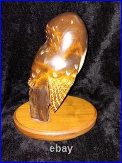 Beautiful Big Sky Carvers Wood Owl Evening Tracker By Ken White Limited /1250
