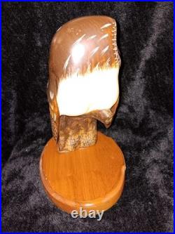 Beautiful Big Sky Carvers Wood Owl Evening Tracker By Ken White Limited /1250