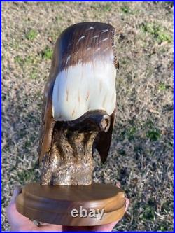 Beautiful Big Sky Carvers Wood Owl Evening Tracker By Ken White Limited 411/1250
