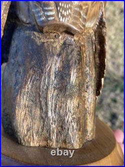 Beautiful Big Sky Carvers Wood Owl Evening Tracker By Ken White Limited 411/1250