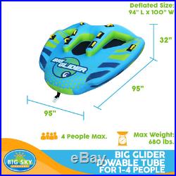 Big Lightning Towable Tube 1 4 People Suitable Capacity Up To 4 People