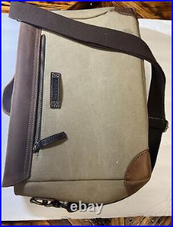 Big Shot Big Sky Carvers Leather and Canvas Messenger Bag