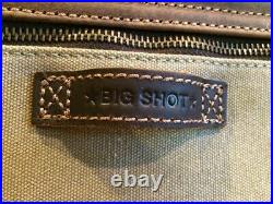 Big Shot Leather and Canvas Messenger Bag By Big Sky Carvers, New Never Used