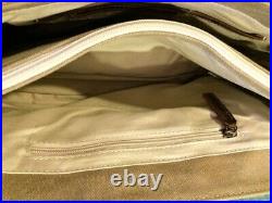 Big Shot Leather and Canvas Messenger Bag By Big Sky Carvers, New Never Used