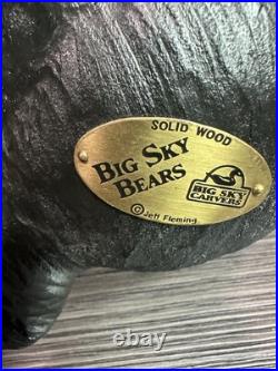 Big Sky Bear Jeff Fleming Big Sky Carvers Black Bear 11 H