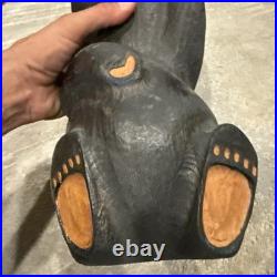 Big Sky Bear (Mikey) Rare Jeff Fleming Big Sky Carvers Black Bear Waving 13