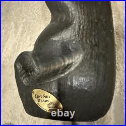 Big Sky Bear (Mikey) Rare Jeff Fleming Big Sky Carvers Black Bear Waving 13