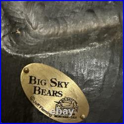 Big Sky Bear (Mikey) Rare Jeff Fleming Big Sky Carvers Black Bear Waving 13