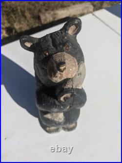 Big Sky Bear Rare Jeff Fleming Big Sky Carvers Black Bear With Trout 11