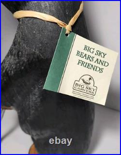 Big Sky Bears Bear 20 Arnold Golfer Hand Carved Wood Artist Jeff Fleming Golf