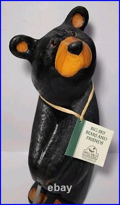 Big Sky Bears Bear 20 Arnold Golfer Hand Carved Wood Artist Jeff Fleming Golf