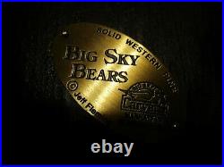 Big Sky Bears Carvers Jeff Fleming Solid Pine Bear with Fish 11.5 inches