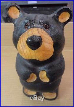 Big Sky Bears/Carvers solid wood bear carved 13.5 x 5 Peety Jeff Fleming