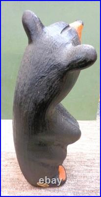 Big Sky Bears Jeff Fleming Hand-Carved Solid Wood Bear Golfer withClub, 19 Tall