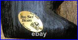Big Sky Bears Jeff Fleming Hand-Carved Solid Wood Bear Golfer withClub, 19 Tall