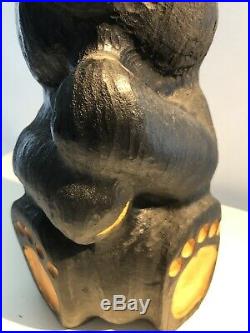 Big Sky Bears Solid Wood Sitting Bear 12 Inch by Jeff Fleming Big Sky Carvers