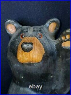 Big Sky Bears Wooden Hand Carved Waving Bear JEFF FLEMMING CARVERS 13