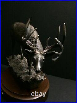 Big Sky Carver Bradford Williams Whitetail Deer Buck Antler Figurine Sculpture