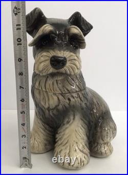 Big Sky Carver's Canine Schnauzer Dog Cookie Treat Jar Phyllis Driscoll