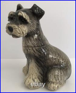 Big Sky Carver's Canine Schnauzer Dog Cookie Treat Jar Phyllis Driscoll