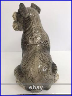 Big Sky Carver's Canine Schnauzer Dog Cookie Treat Jar Phyllis Driscoll