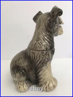 Big Sky Carver's Canine Schnauzer Dog Cookie Treat Jar Phyllis Driscoll