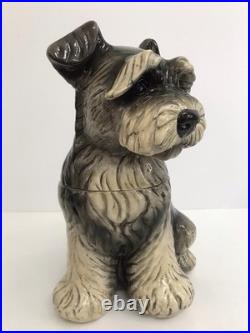 Big Sky Carver's Canine Schnauzer Dog Cookie Treat Jar Phyllis Driscoll