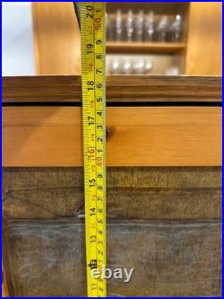 Big Sky Carver's Wooden Trout Cabinet, Fly Fishing Carved Wood Panel