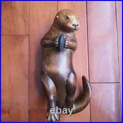 Big Sky Carvers 12 Wood Carved Otter Master's Edition, Bozeman, Mt 540/1250