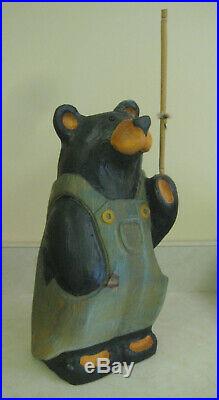 Big Sky Carvers 15 wooden bear Bernie Bear # 1832 with orig. Box