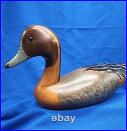 Big Sky Carvers 1980s Era Pintail Duck Decoy Hand Carved Painted Wood 18 Large