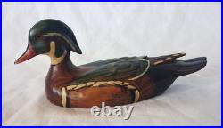 Big Sky Carvers 1999 Kissy Durham WOOD DUCK Hand Carved Figurine 8