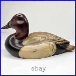 Big Sky Carvers 2002 Tommy Valdez Signed Wood Duck Decoy #6/26 Hand Carved 11