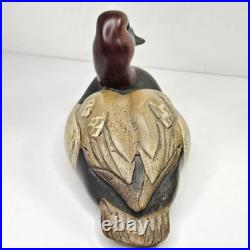 Big Sky Carvers 2002 Tommy Valdez Signed Wood Duck Decoy #6/26 Hand Carved 11
