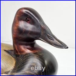 Big Sky Carvers 2002 Tommy Valdez Signed Wood Duck Decoy #6/26 Hand Carved 11