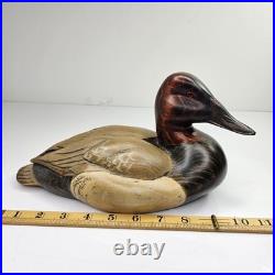 Big Sky Carvers 2002 Tommy Valdez Signed Wood Duck Decoy #6/26 Hand Carved 11