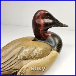 Big Sky Carvers 2002 Tommy Valdez Signed Wood Duck Decoy #6/26 Hand Carved 11