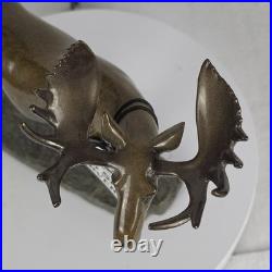 Big Sky Carvers 9 Bull Moose Stonecast Sculpture Bozeman MT -See Flea Bite