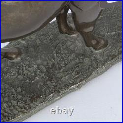 Big Sky Carvers 9 Bull Moose Stonecast Sculpture Bozeman MT -See Flea Bite