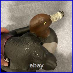 Big Sky Carvers After Practice Bradford Williams Black Lab Duck Decoy Figurine