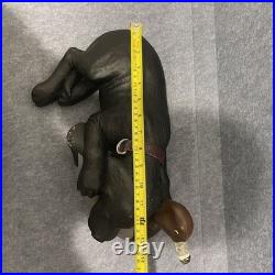 Big Sky Carvers After Practice Bradford Williams Black Lab Duck Decoy Figurine