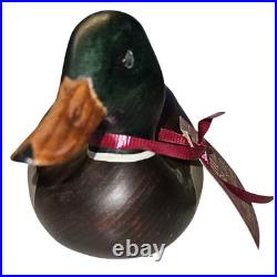 Big Sky Carvers American Miniature Series Mallard Duck Wood Decoy Signed Montana
