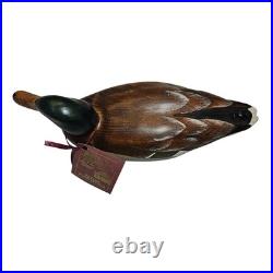 Big Sky Carvers American Miniature Series Mallard Duck Wood Decoy Signed Montana