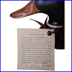 Big Sky Carvers American Miniature Series Mallard Duck Wood Decoy Signed Montana
