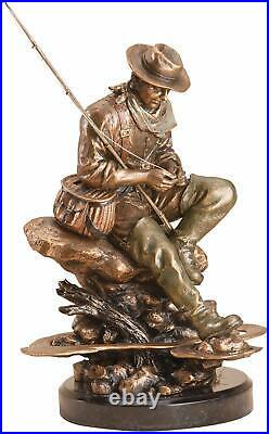 Big Sky Carvers BLISS Fly-Fisherman MARC PIERCE Signature Collection Sculpture