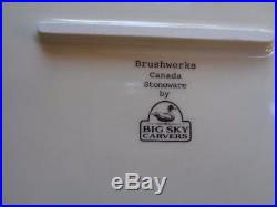 Big Sky Carvers BRUSHWERKS Oval Serving Platter Moose 16 x 11