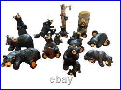 Big Sky Carvers Barefoot Bear Figurines By Jeff Fleming Lot Of 12